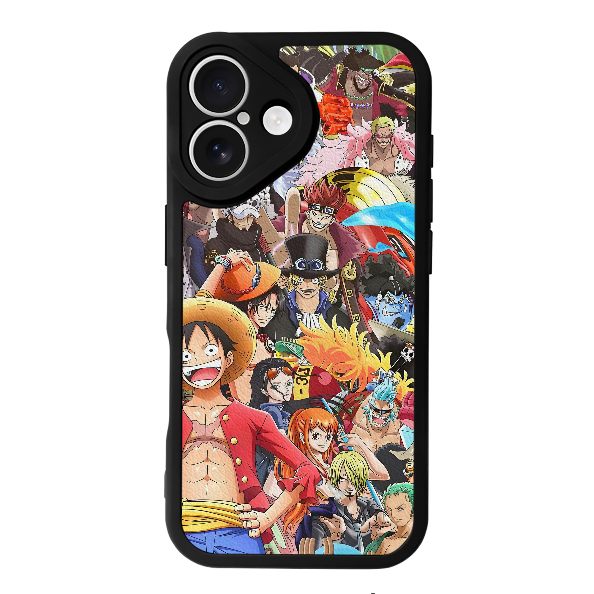 （画像用） ワンピース ONE PIECE 【iPhone 16シリーズ対応】シリコンスマホケース（レザー調） 材質：シリコン